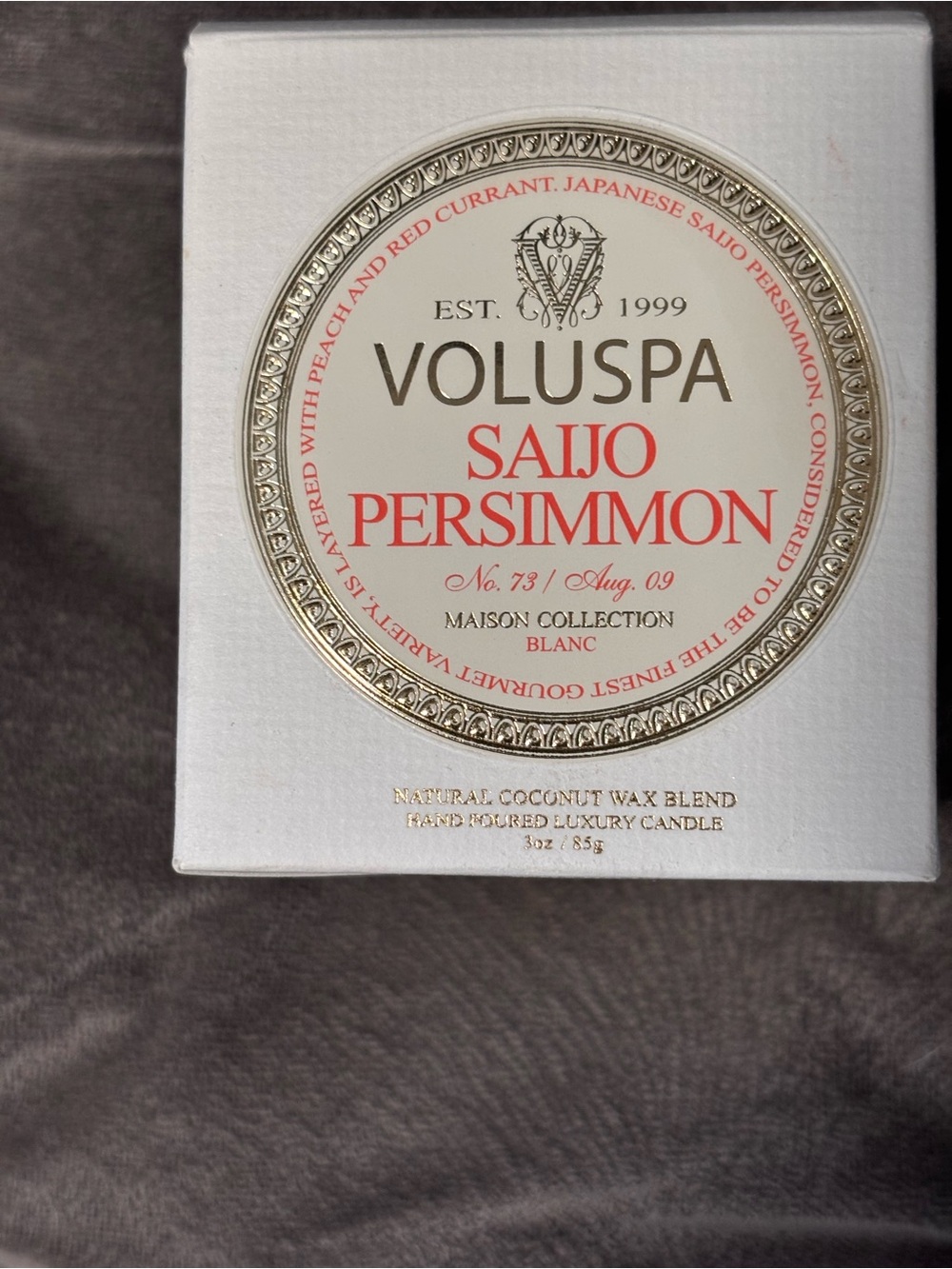 New Voluspa Persimmon Candle